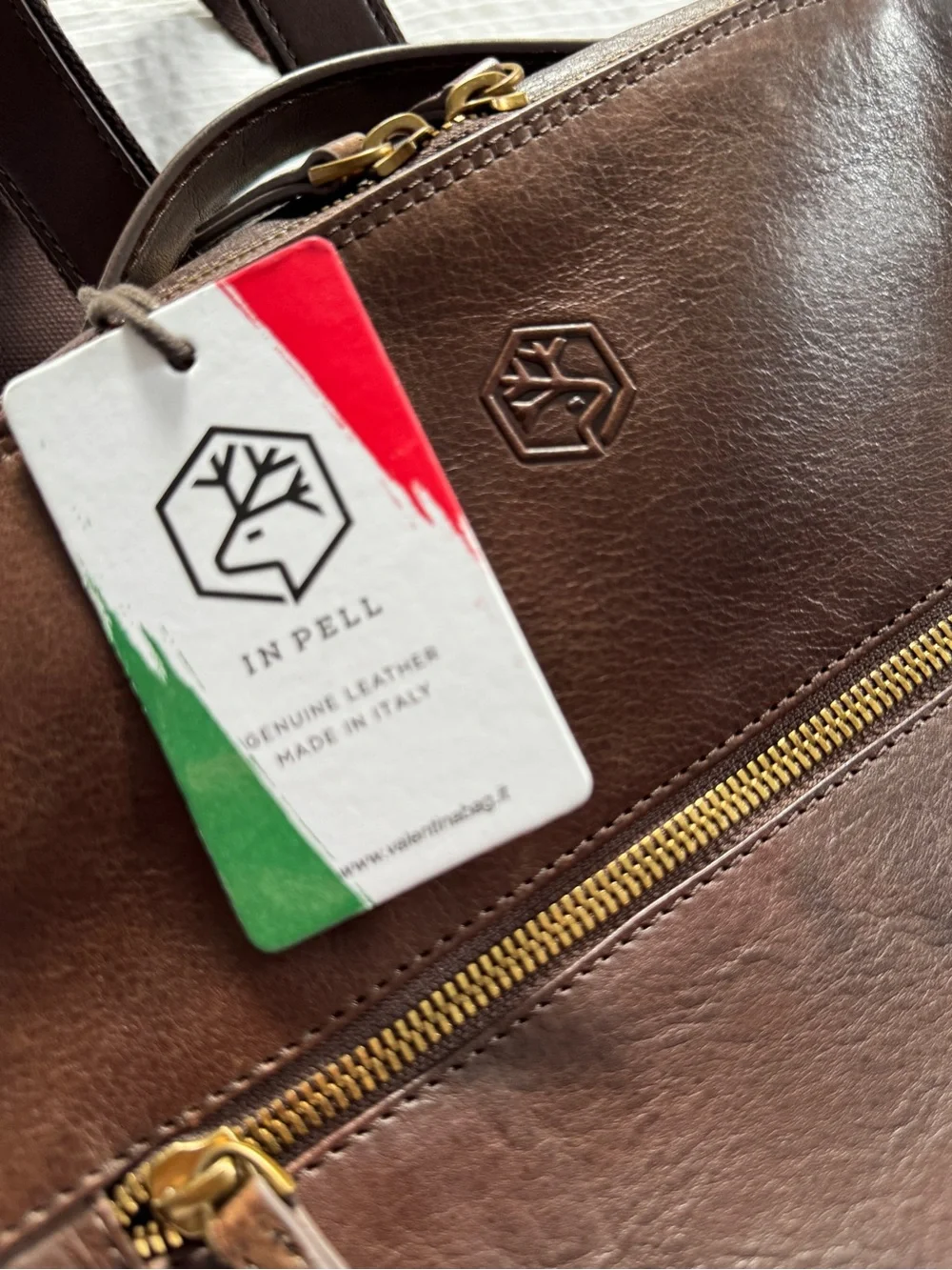 Genuine Italian Leather Backpack UNISEX NWT